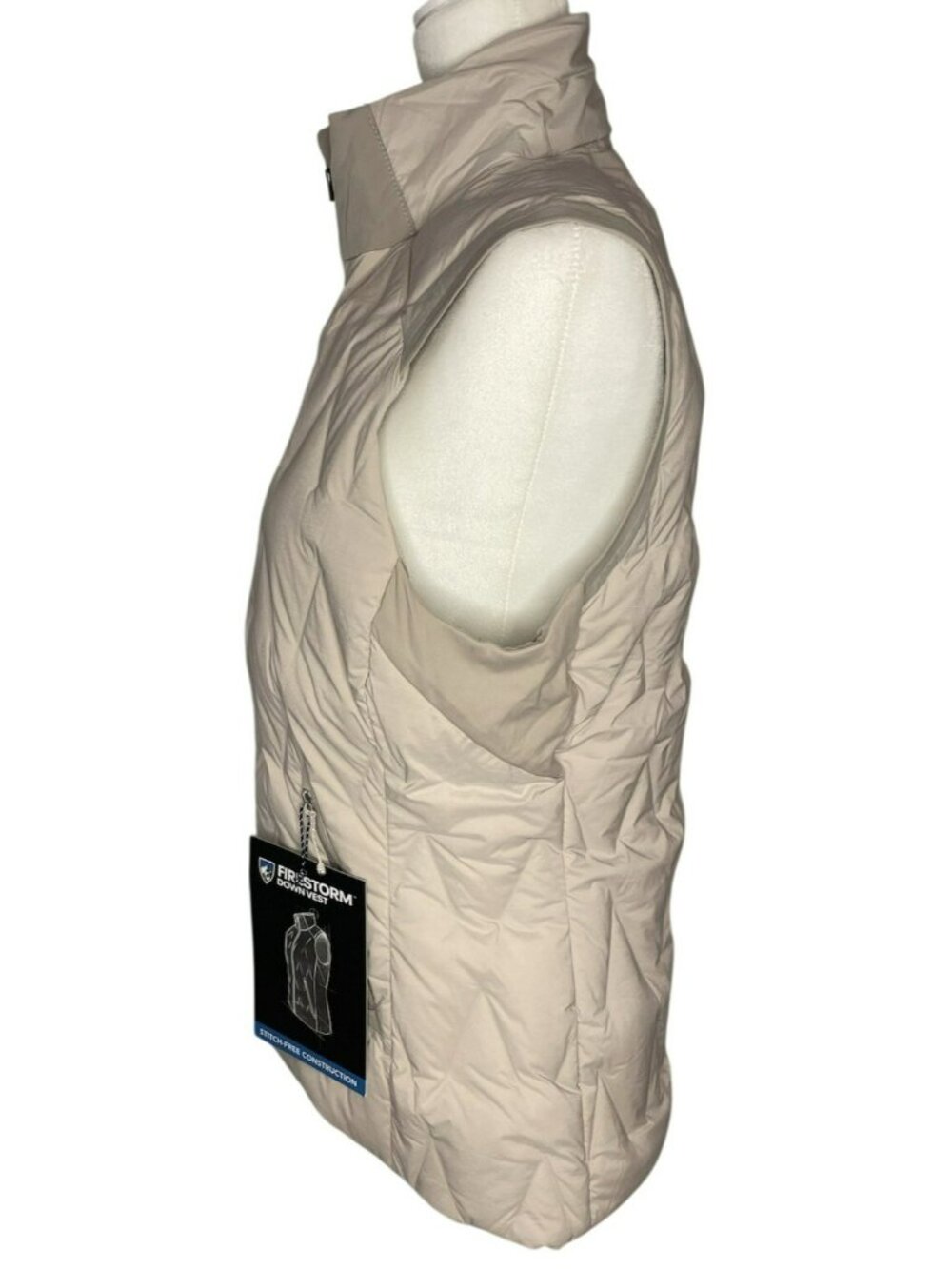 KÜHL Firestorm Down Vest Moonlight Beige Outdoor Women's Size Small MSRP$229 NEW - Picture 4 of 7